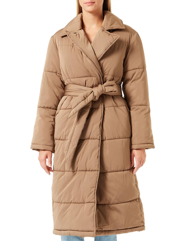 YAS Women's luffa Ls Padded Coat S. Noos Buffer, Cub, S