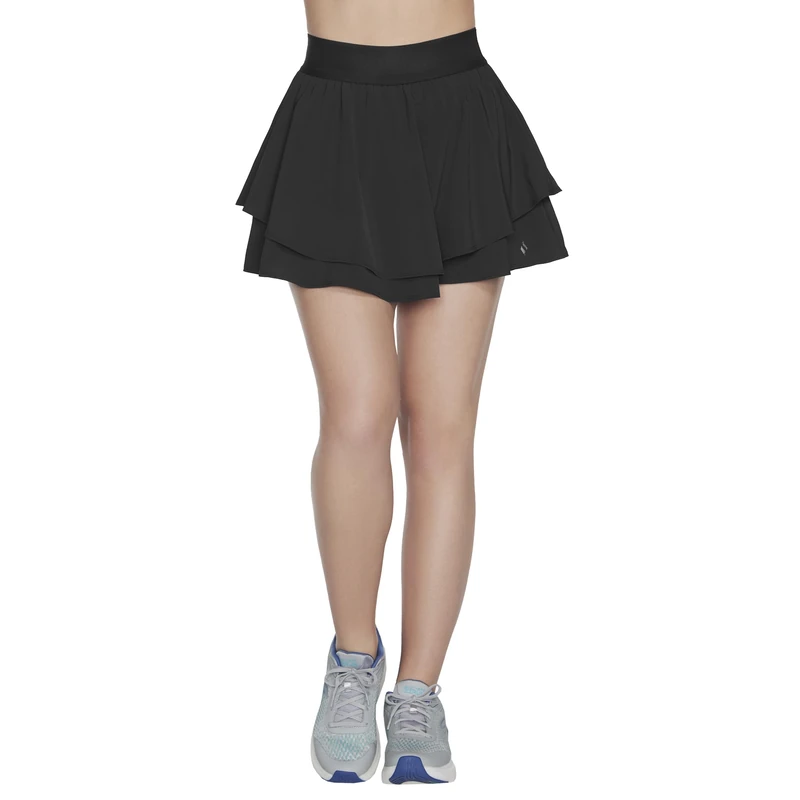 Skechers Women's Sport Court Layered Skort, Black, XXL
