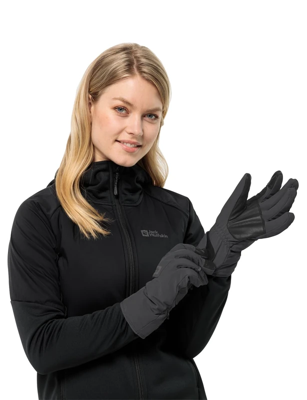 Jack Wolfskin ALPSPITZE Merino Glove, Phantom, XS - Image 1