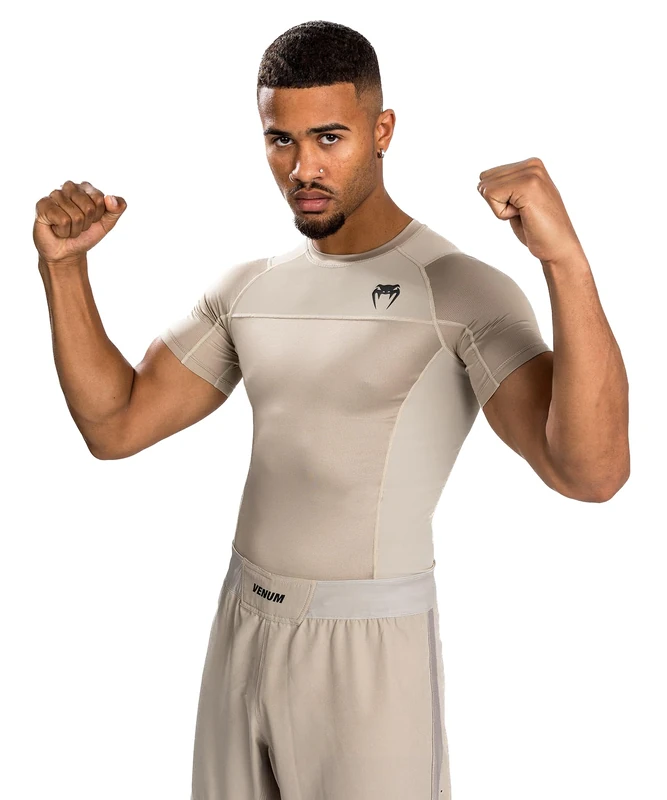 Venum G-Fit Air Rash Guard Short Sleeve - Sand - XL