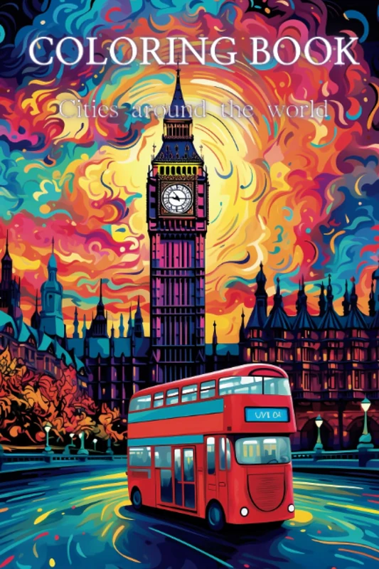 COLORING BOOK: cities around the world - Image 1