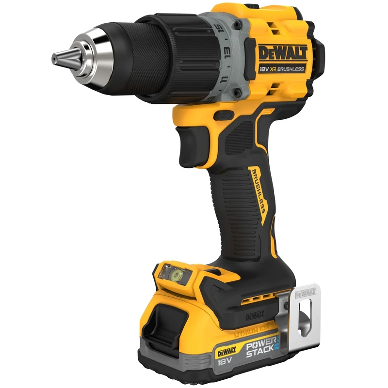DEWALT DCD800E2T-GB 18V XR Brushless Hammer Drill Driver 2 X POWERSTACK and TSTAK Kitbox