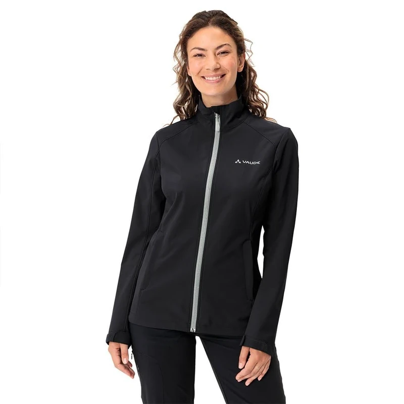 VAUDE Women's Hurricane Jacket IV - Softshell Jacket Women, Windproof & Breathable Outdoor Jacket, Recycled Materials, Sustainably Made