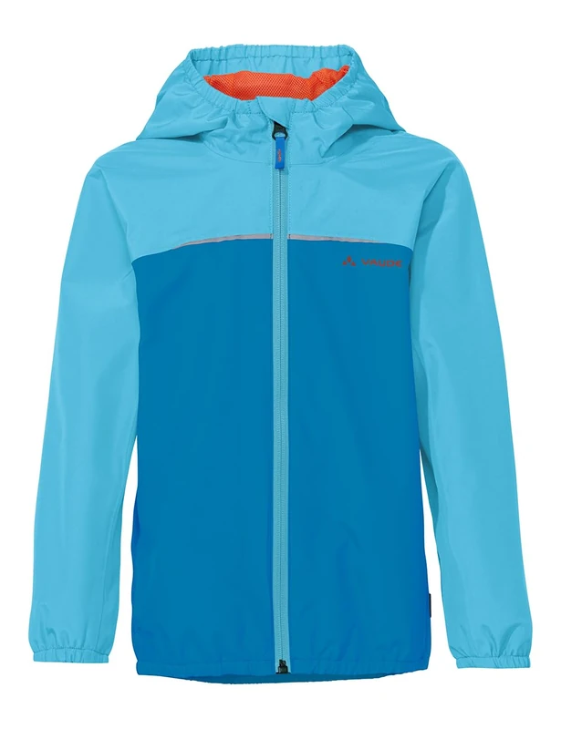VAUDE Turaco III Children's Rain Jacket - Waterproof & Windproof Outdoor Jacket for Children, Breathable Children's Windbreaker with Hood