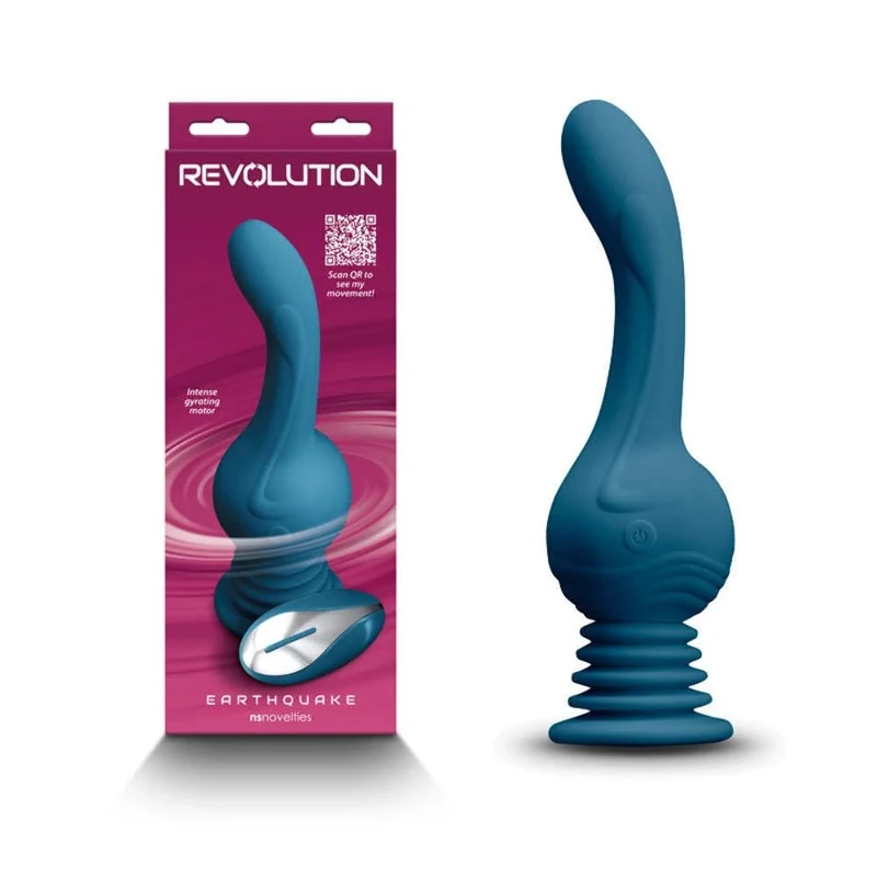 NS Novelties Revolution Earthquake Teal Vibrator Blue 23.3 x 7.1 x 7.1 cm