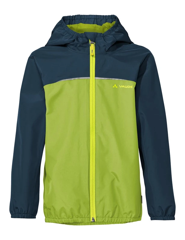 VAUDE Turaco III Children's Rain Jacket - Waterproof & Windproof Outdoor Jacket for Children, Breathable Children's Windbreaker with Hood