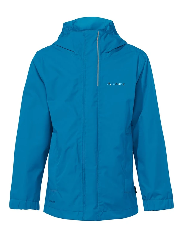 VAUDE Escape Light IV Children's Rain Jacket, Waterproof and Windproof Outdoor Jacket, Breathable Windbreaker with Hood, Climate-Friendly Hiking Jacket