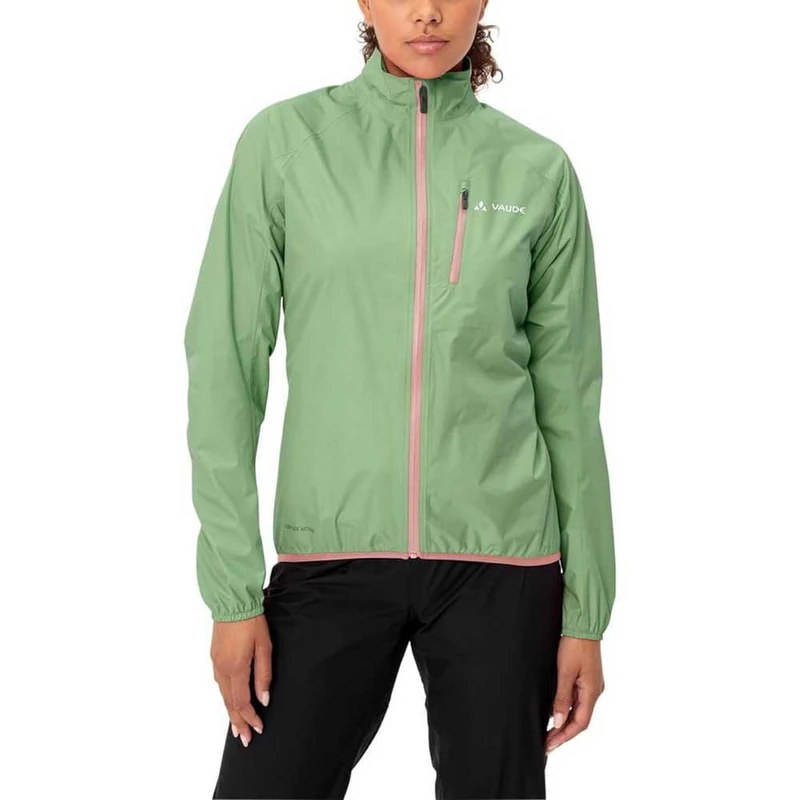 VAUDE Women's Drop Jacket III, Lightweight Rain Jacket, Waterproof and Feather-light, Ceplex Active Technology, Breathable and Compact Packable, Environmentally Friendly with Eco Finish, Reflective