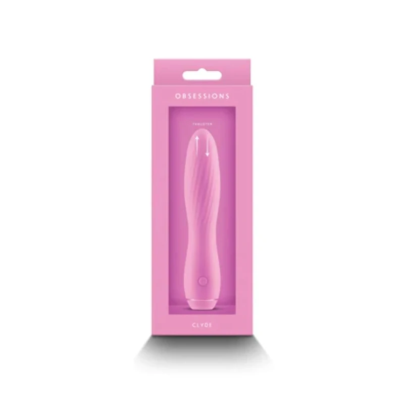 NS Novelties Obsessions Clyde Light Pink Vibrator 17.2 x 3.8 x 3.8 cm