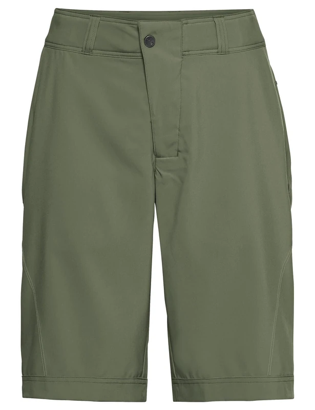 VAUDE Ledro Cycling Shorts for Women - Padded MTB Shorts with Inner Shorts - Breathable & Elastic Cycling Shorts Made from Recycled Materials, Sustainably Made