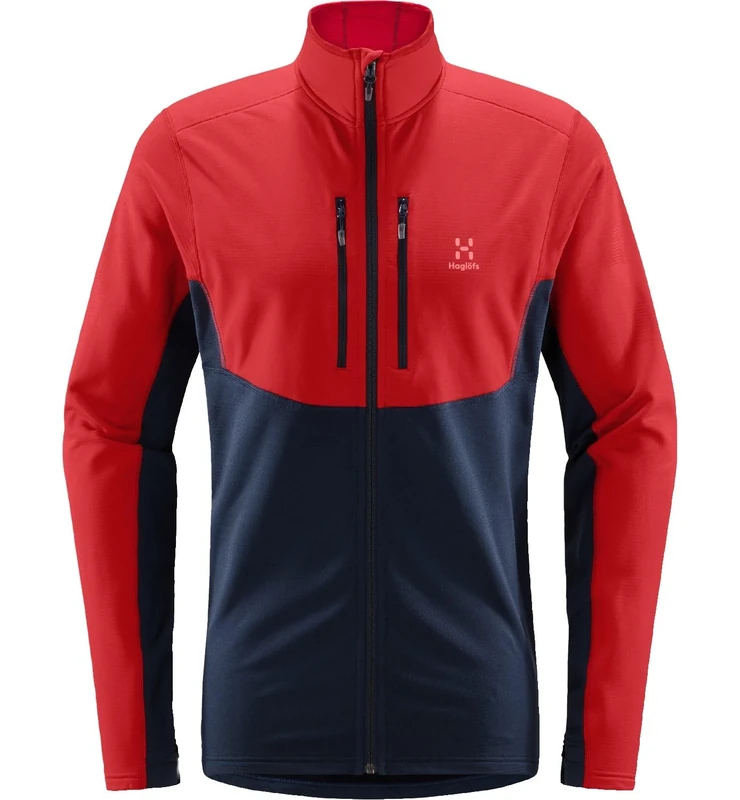 HAGLOFS 604819_4XD ROC SHEER MID JACKET MEN Jacket Men's ZENITH RED/TARN BLUE Size M