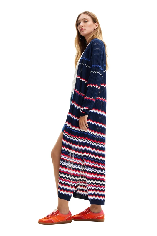 Desigual Women's JERS_cloë Sweater, Blue, S