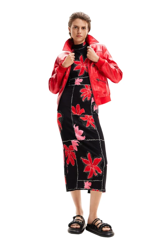 Desigual Women's Vest_Quebec Dress, red, XL