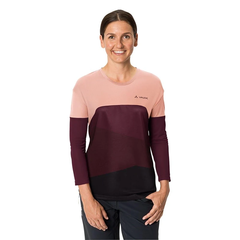 VAUDE Women's Moab LS T-Shirt V T-Shirt Soft Rose