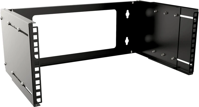 Lanview 4U ADJUSTABLE DEPTH BRACKET 19" - BLACK, RAR205BL (19 - BLACK)