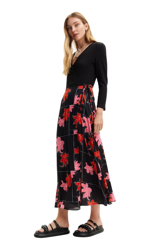 Desigual Women's Vest_menphis Dress, Black, XL