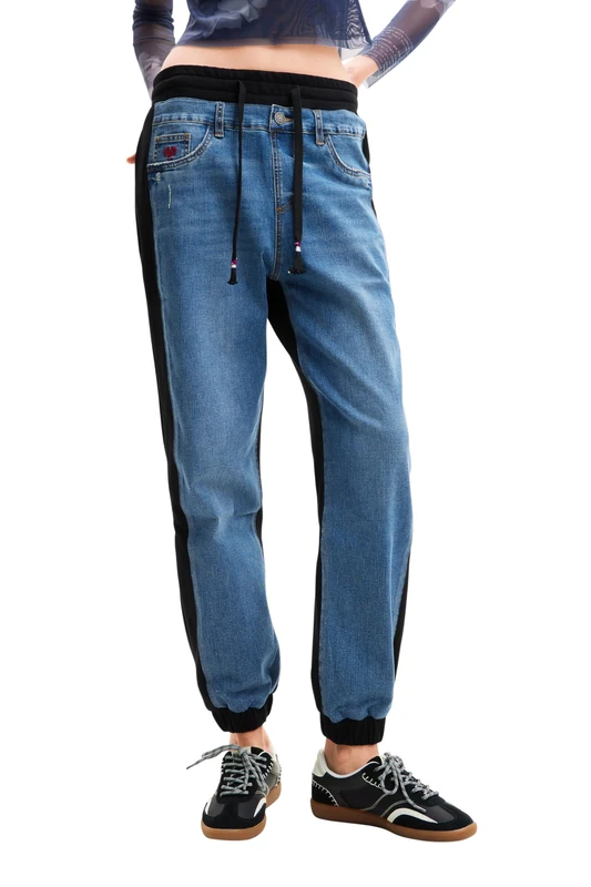 Desigual Women's Denim_belice Pants, Blue, S