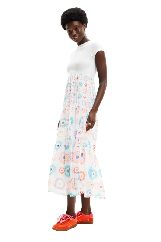 Desigual Women's Vest_galiana Dress, White, M