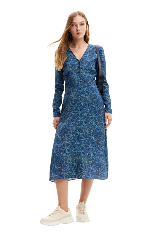 Desigual Women's Vest_Charlotte Dress, Blue, S