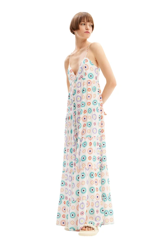 Desigual Women's Vest_Galactica Dress, White, L