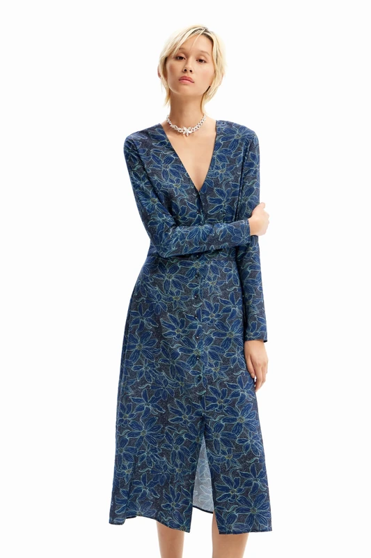 Desigual Women's Vest_Charlotte Dress, Blue, X-Small