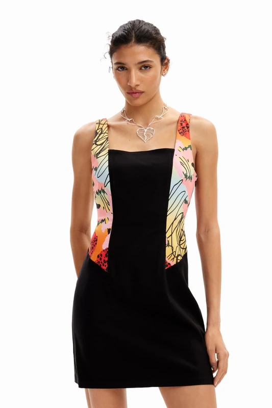 Desigual Women's Vest_Marbella_Lacroix Dress, Black, XL