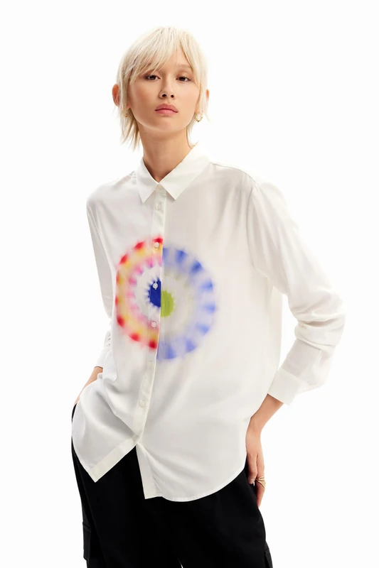 Desigual Women's Cam_ohm Blouse, White, L