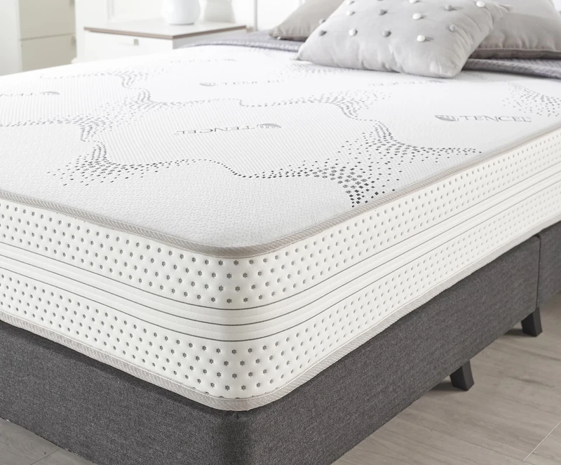 Somnior Beds Rolled Mattress, Memory Foam, White, Small Single