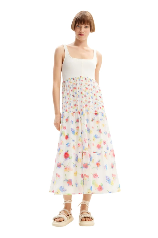 Desigual Women's Vest_Vancouver Dress, White, XL