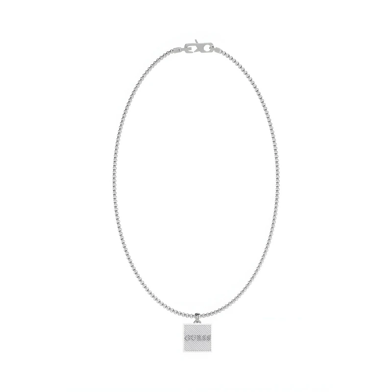 GUESS - JGUJUMN03026JWSTTU Men's Necklace, Multicoloured, Silver, No Gem, Silver, No Gemstone