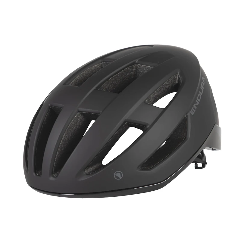 Endura Xtract Cycling Helmet | Moulded Construction | Road | Breathable | Adjustable Helmet, Black, S-M