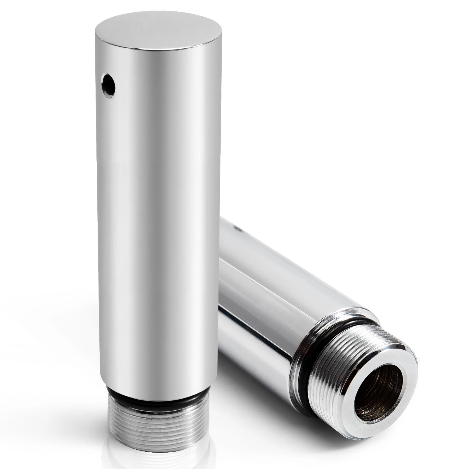 Eumti 39mm Fork Tube 5" Extension Kit Chrome Compatible With Harley Sportster 883 1200 XL Dyna Glide ＆ FXR