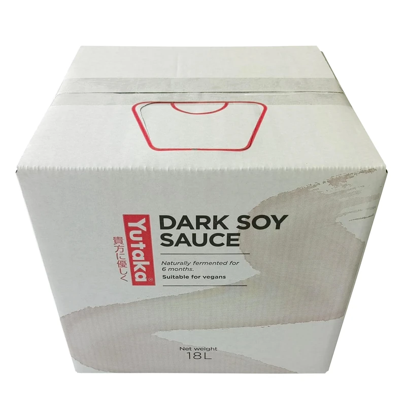 Yutaka Dark Soy Sauce 18L | Rich, Full-Bodied Japanese-Style Soy Sauce | Ideal for Stir-Fries, Marinades, Sushi & Professional Kitchens | Bulk Foodservice Size