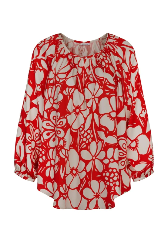 Seidensticker Women's Shirt Blouse, red, 6