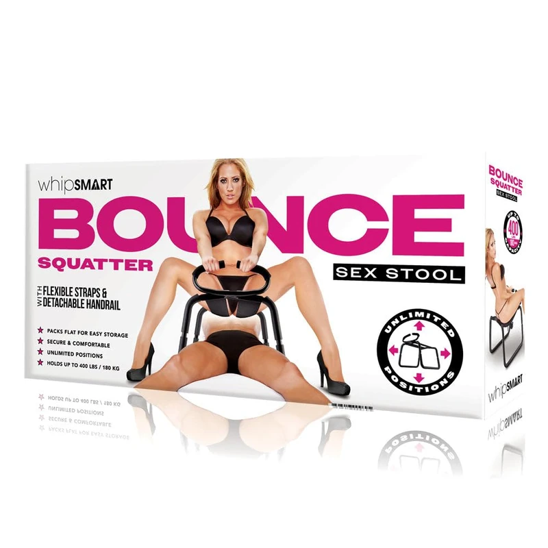 Whipsmart Deluxe Sex Stool with Handles Black One Size