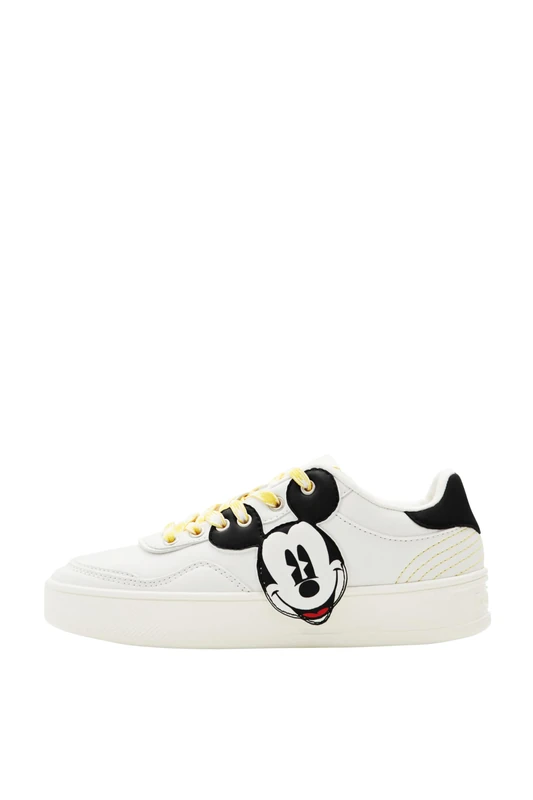 Desigual Women's Shoes_Fancy_Mickey Trainers, White, 41 EU, White, 7 UK