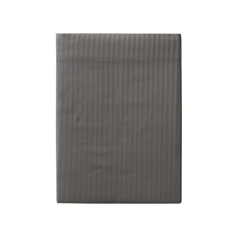 ESSIX Flat Sheet, Cotton Satin, Zinc, 240x300 cm - Image 1
