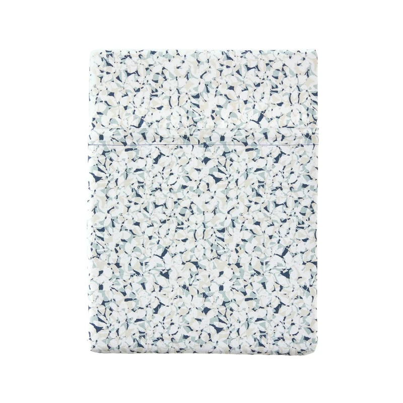 ESSIX Flat Sheet, Cotton Satin, Blue, 270x300 cm - Image 1
