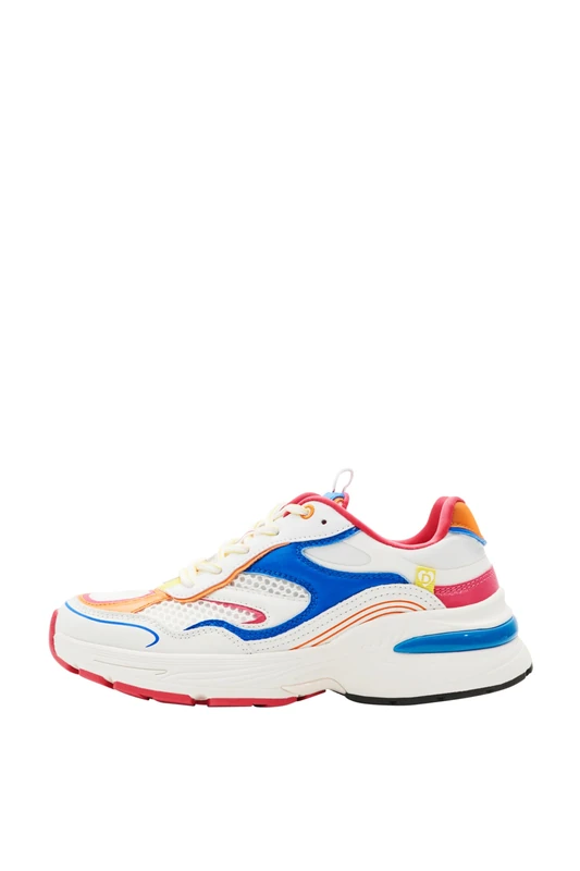 Desigual Women's Shoes_Moon_Blanca Trainers, Blue, 37 EU, Blue, 4 UK