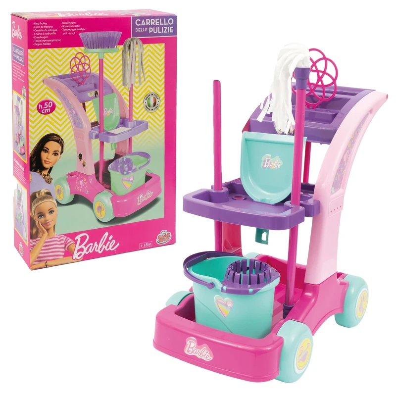 Grandi Giochi - Barbie Super Mop Trolley - BAR46000