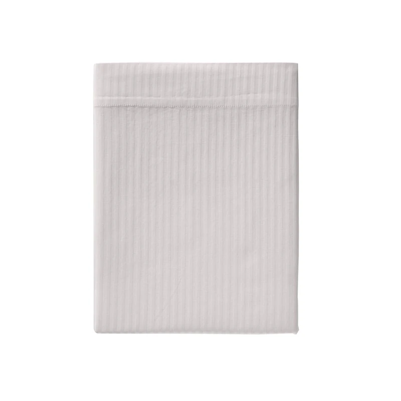 ESSIX Flat Sheet, Cotton Satin, Silver, 180x290 cm - Image 1