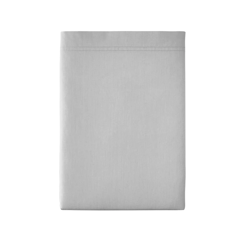 Essix Premiere Cotton Percale Flat Sheet, Pebble 180 x 290 cm