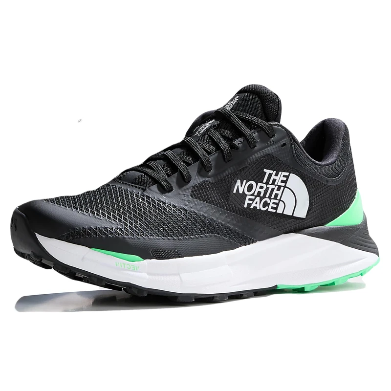 THE NORTH FACE Vectiv Enduris Trail Running Shoe TNF Black/Chlorophyll Grn 11.5