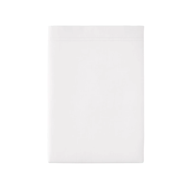 Essix First Cotton Percale Flat Sheet, White, 270 x 300 cm