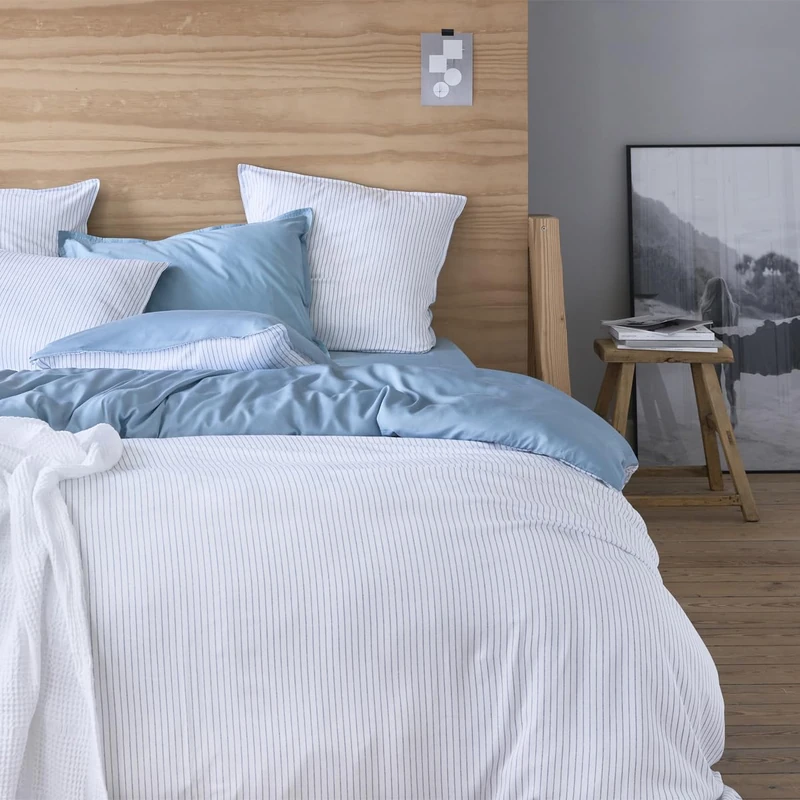 ITC Bamboo Derived Rayon Duvet Cover, Blue, 140 x 200 cm