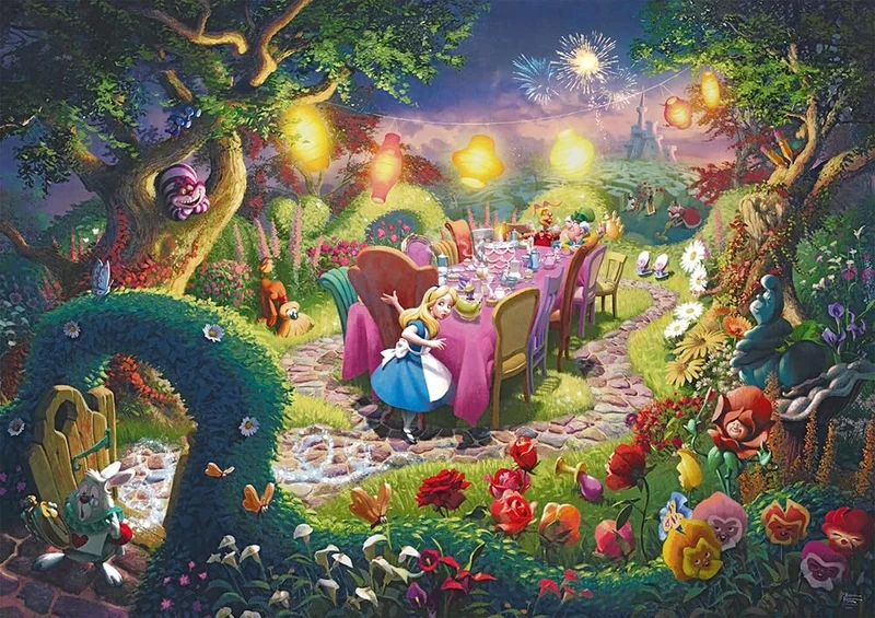 Schmidt | Thomas Kinade: Disney Mad Hatter’s Tea Party (6,000 Pieces) | Jigsaw Puzzle | Ages 14+ | 1+ Players