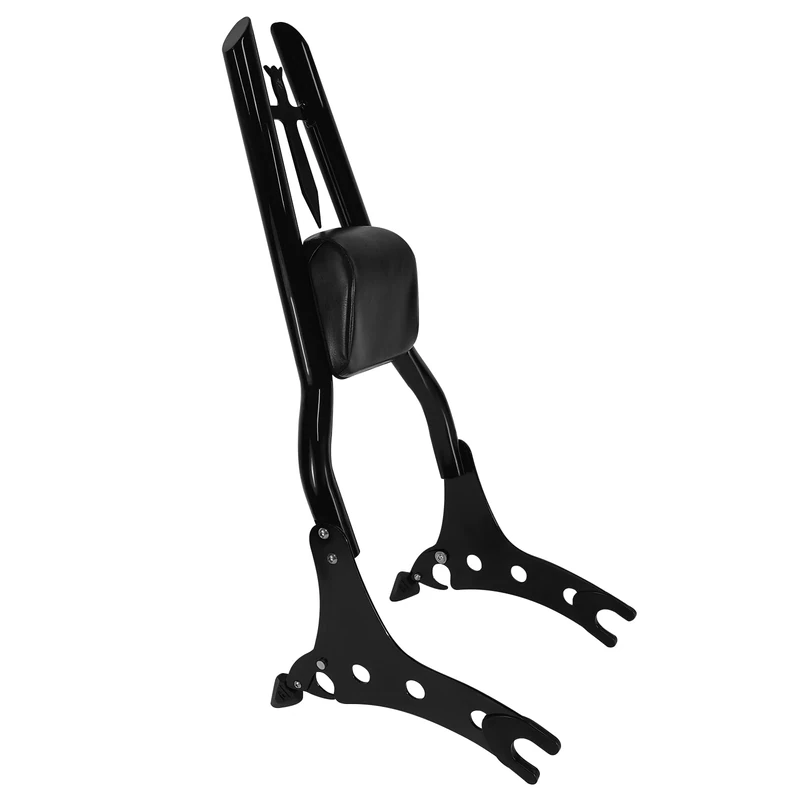 30-Inch Black Sissy Bar, Passenger Backrest Rear Pad Compatible for Indian Accessories 2014-2023 Chieftain Roadmaster Springfield Challenger Chief Vintage Pursuit Dark Horse