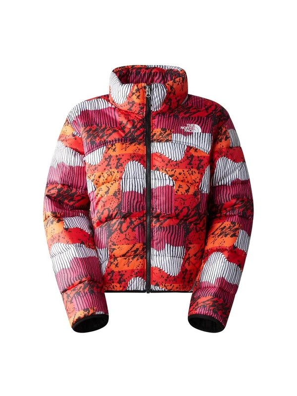 THE NORTH FACE Jacket-NF0A7URF Jacket Fiery Red Abstr Ysmt Pt XXL