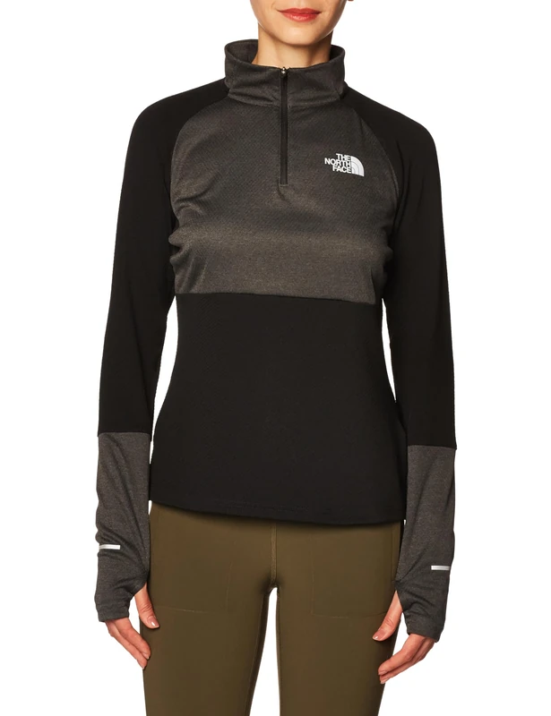 THE NORTH FACE Women's Run Leggings, Asphaltgry/Sulphrsprnggrn, XS