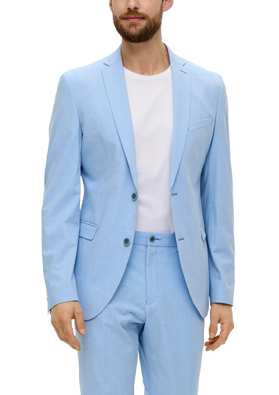 s.Oliver BLACK LABEL Men's 2142797 Business Suit Jacket, 53W2, 34R